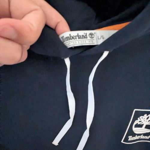 Timberland hoodie navy large used