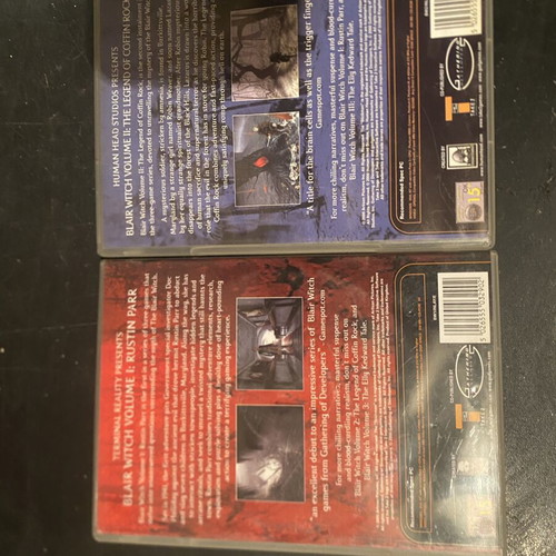 Blair Witch Volume 1 and 2 PC games like new