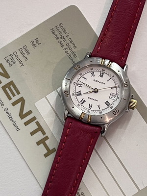 Zenith Espada vintage wristwatch used, 30mm, white