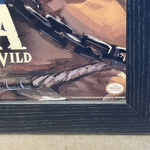 Zelda Breath of the Wild frame with original poster like new