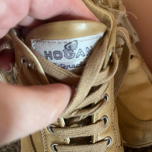 Hogan boots used, brown, size 39