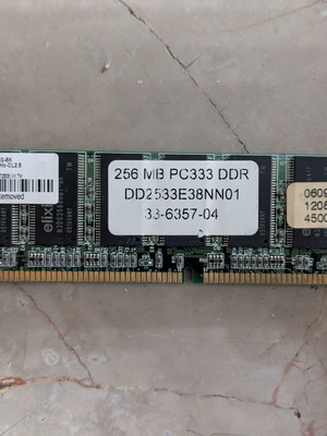 Elixir 256MB DDR1 PC2700 333MHz DIMM 184-pin RAM used