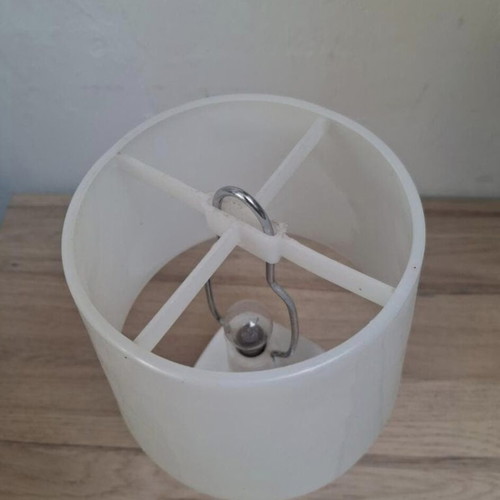 Vintage orange camping lamp