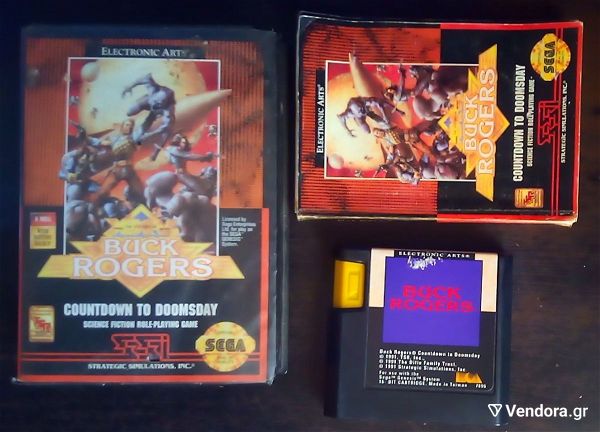  Sega mega drive Game Buck Rogers Countdown To Doomsday me kouti ke manual
