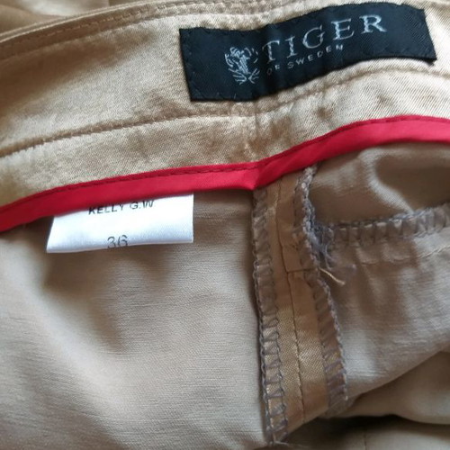 Women's pants new gold satin with ankle straps