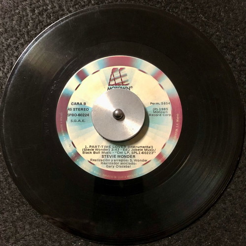Stevie Wonder Part-Time Lover vinyl like new, 7", 45 RPM, single, pop