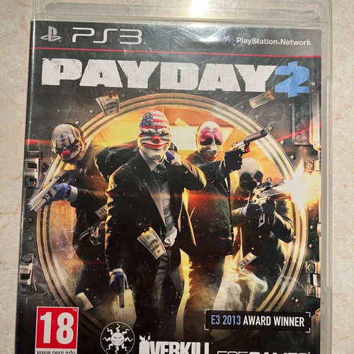 Payday 2 PlayStation 3 (PS3) like new with manual