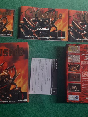 Crusade PC CD-ROM used, rare 1994 strategy game