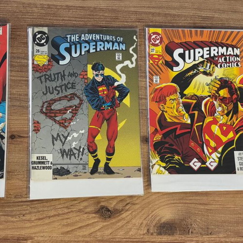 Superman collection issues 25-28 used in Greek