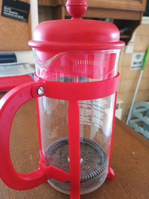 Bodum French Press Coffee Maker Red New