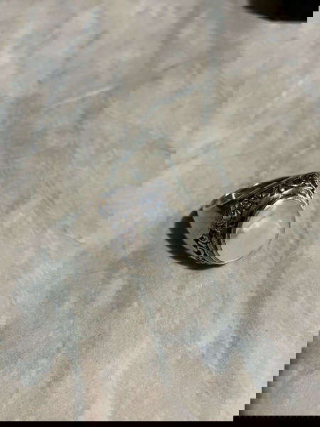 Ασημένιο δαχτυλίδι με mother of pearl