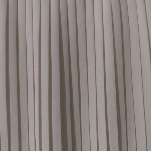 White skirt with 1.5 cm pleats, used, handmade