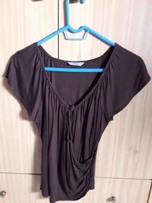 Marks & Spencer brown mocha women's blouse used, size 12 UK
