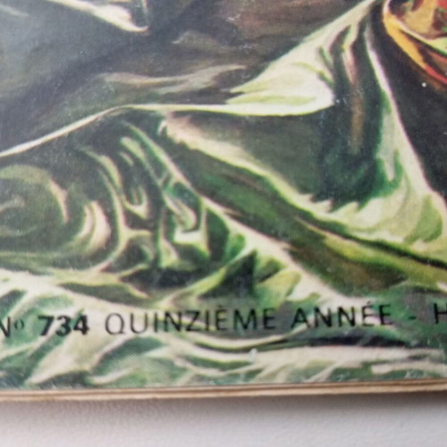 Collectible French comic magazine Pilote used No 734/1973