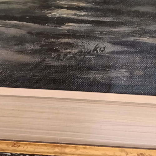 A Petrakou Seascape 1951 like new