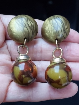 Vintage earrings unique, made in Italy