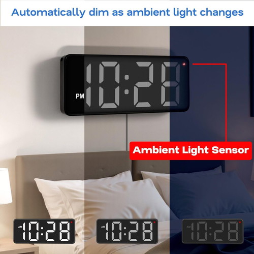 Sukeen Digital Desk Clock like new with large LED digits and auto brightness