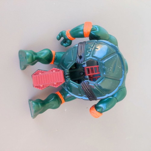 TMNT Coil Force Mighty Mech Michaelangelo action figure like new 1996