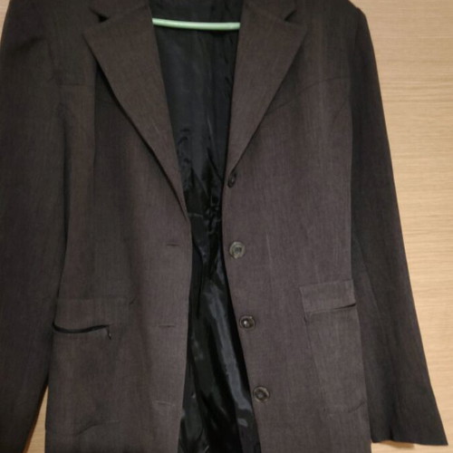 Fall jacket like new, large size, dark gray
