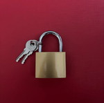Lock brand new with 2 keys