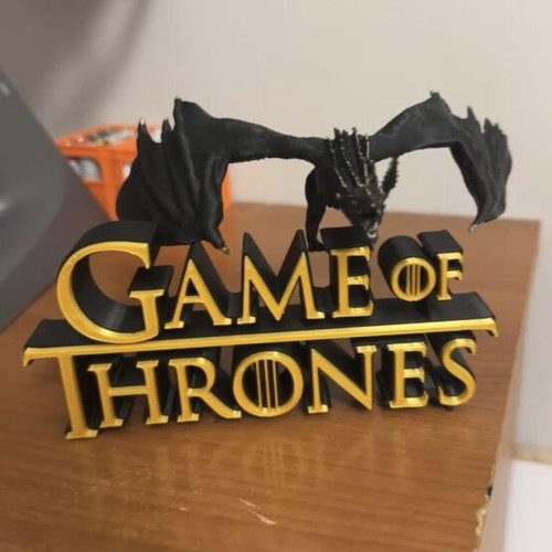 Game of Thrones figure with dragon new