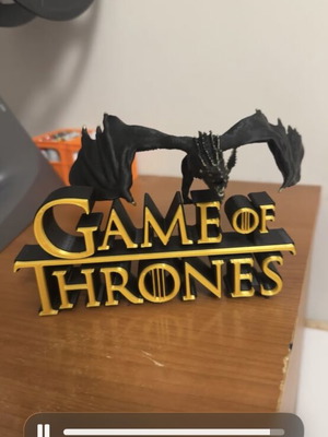 Game of Thrones figure with dragon new