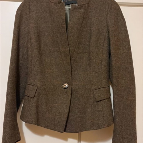 Wool blazer Zara XS like new, brown