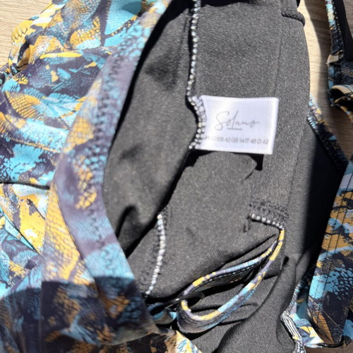 Solano Swimwear One-Piece Swimsuit XL like new, colorful