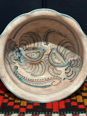 Vintage κεραμικό μπολ ζωγραφισμένο στο χέρι σαν καινούργιο 22,5x10εκ