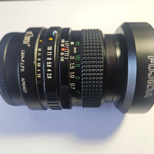 Fujica EBC Fujinon-W 35mm f/2.8 lens like new with adapter and UV filter