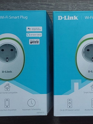 D-Link DSP-W115 Wi-Fi έξυπνη πρίζα πακέτο 2 σαν καινούργιες