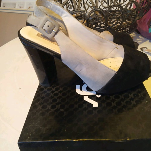 Geox sandals used, gray and black, size 36
