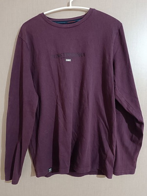 Funky Buddha μπορντό μακρυμάνικο t-shirt μεταχειρισμένο, μέγεθος S