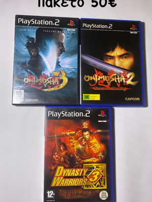 Πακέτο μεταχειρισμένων παιχνιδιών PlayStation 2 Onimusha 2, Onimusha 3, Dynasty Warriors 3