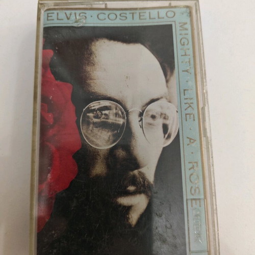 Elvis Costello Mighty Like A Rose cassette album used, rock