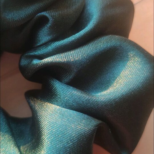 Scrunchie handmade XL satin luxury green new
