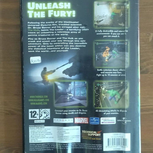 Hulk PC game used in good condition