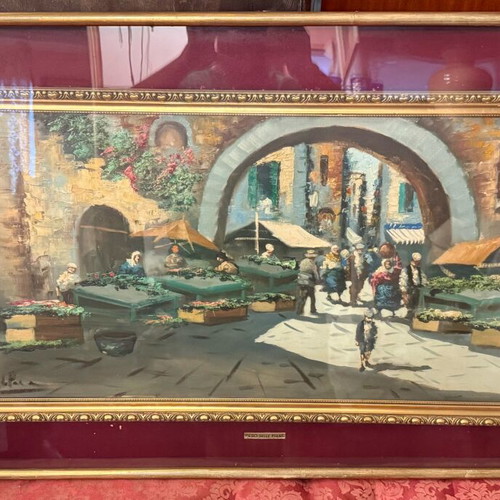Oil painting Italian Piero Delle Piane like new