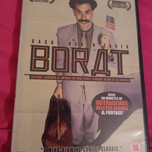 Borat DVD like new, comedy action adventure, subbed
