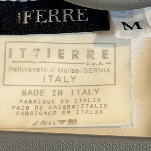 Gianfranco Ferre women's white denim suit like new, size M
