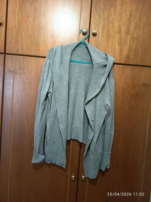 Diesel cardigan used, wool, gray, size XL