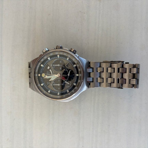 Citizen Ecomaster titanium used silver men's watch