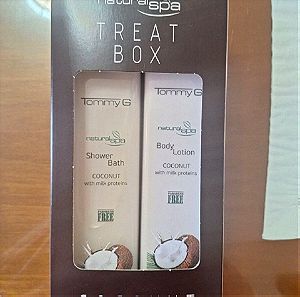 Tommy G Treat Box Natural Spa SHOWER BATH + BODY LOTION COCONUT ΚΑΙΝΟΥΡΓΙΟ