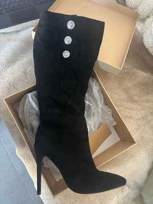 MB Miss Belgini Black High Boots New Size 40