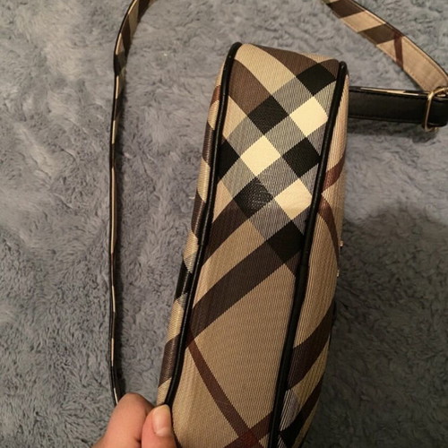 Fragola crossbody bag like new, beige and brown, adjustable strap