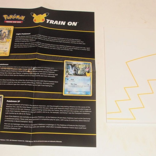 Pokemon Celebrations pack like new with box sleeves portfolio and stickers