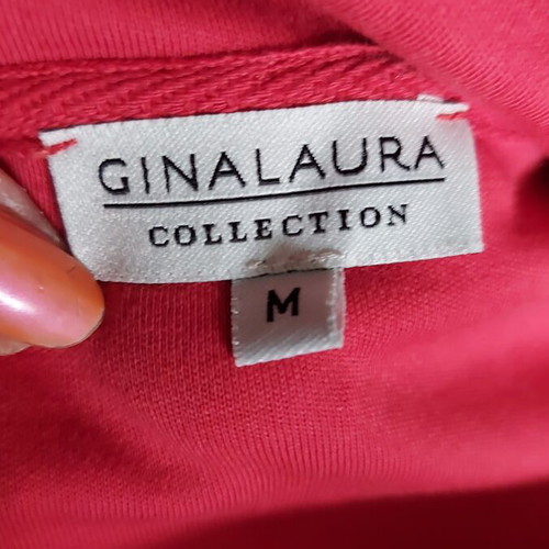Γυναικείο βαμβακερό ζακέτα Gina Laura plus size σαν καινούργιο, κόκκινο