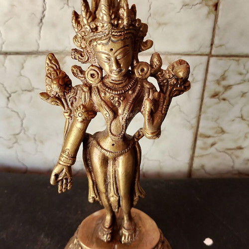 Tara bronze statue like new, 17cm