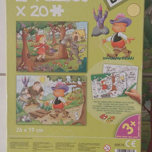 Diset puzzles 2x20 pieces like new