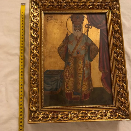 Icon of Saint Nektarios Bishop of Pentapolis used